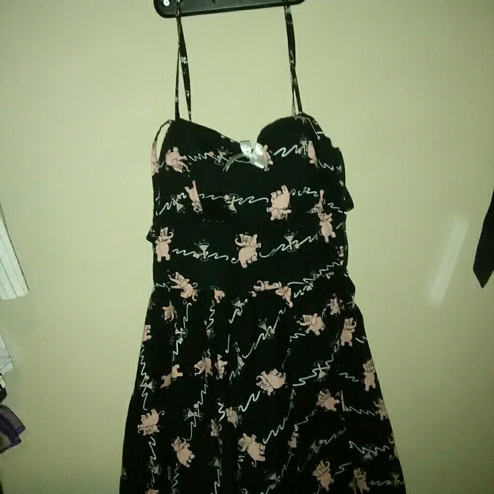 Black pig dress